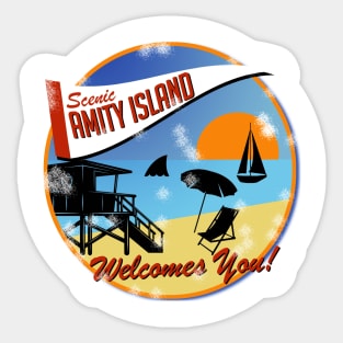 Amity Island Tourist Sticker